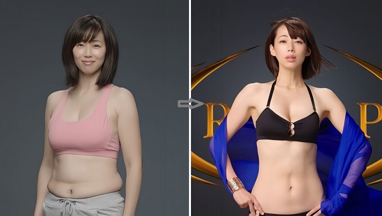 hình ảnh Waka-Inoue trước và sau giảm béo