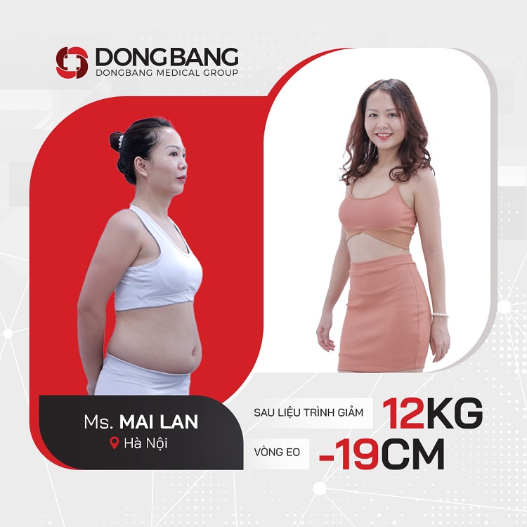 Chị Mai Lan giảm 12kg, hết mỡ bụng, eo thon