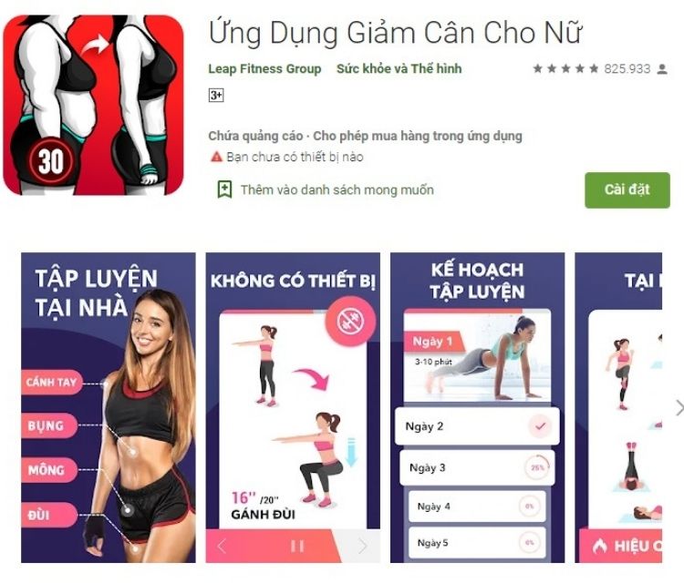 app giảm cân