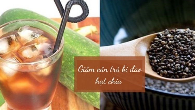 cách làm trà bí đao giảm cân với hạt chia 