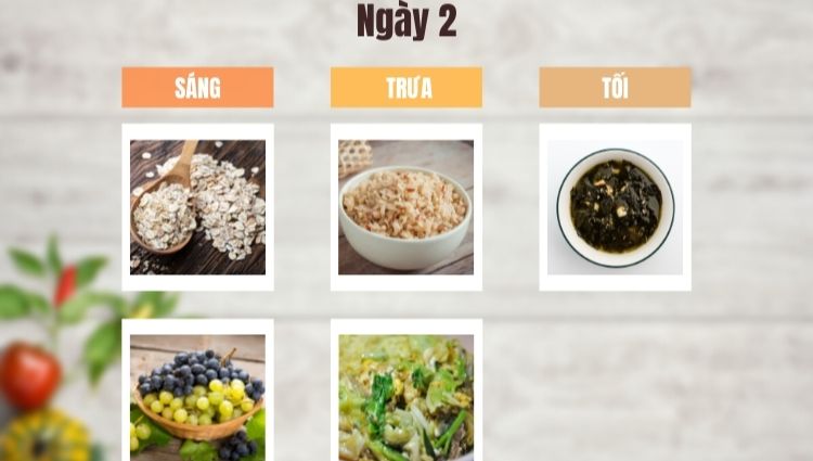 Thực đơn ăn Low-carb giảm cân ngày 2