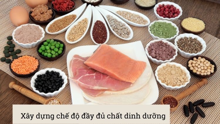 Cố gắng thiết lập chế độ ăn uống khoa học và hợp lý