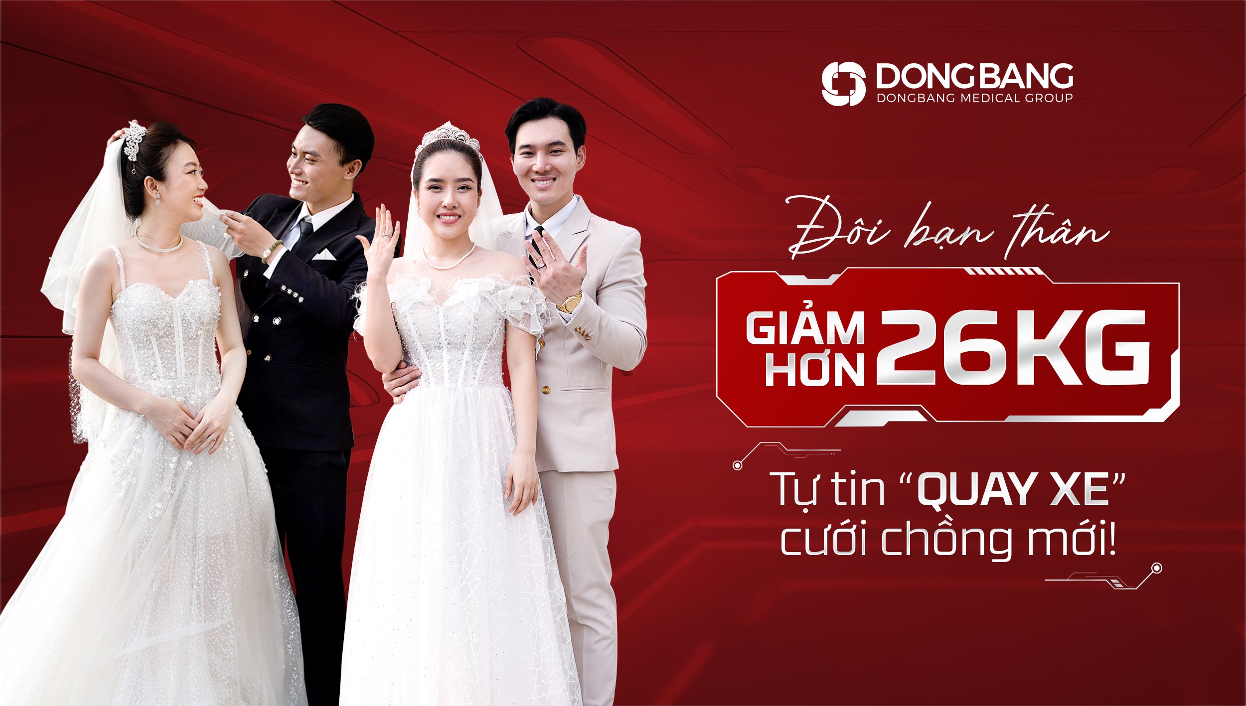 Đôi bạn thân giảm hơn 26 kg mỡ tự tin "quay xe" cưới chồng mới!