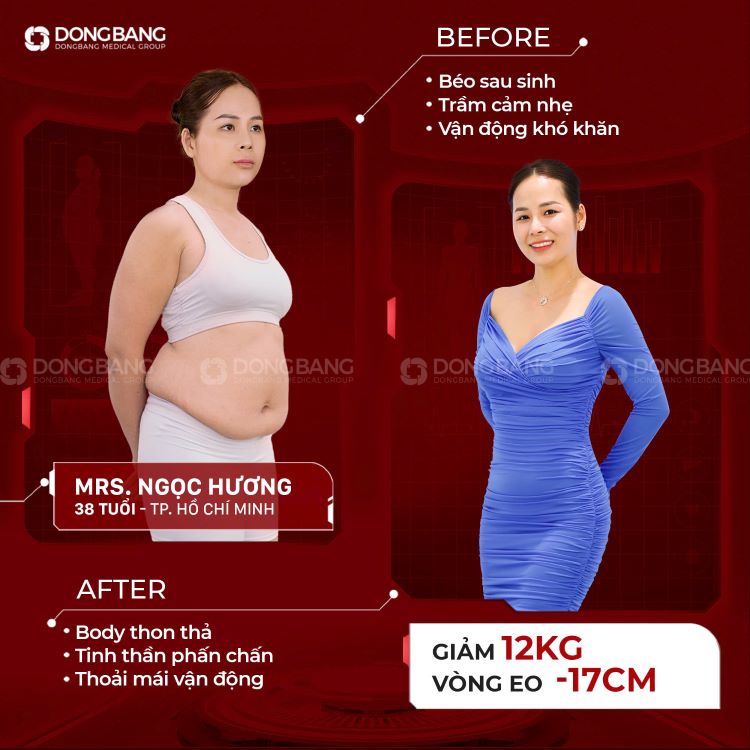 Chị Ngọc Hương thực hiện giảm béo bằng Dongbang Fatloss Booster