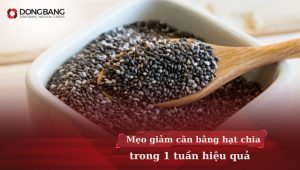 Mẹo giảm cân bằng hạt chia trong 1 tuần hiệu quả cao nhất