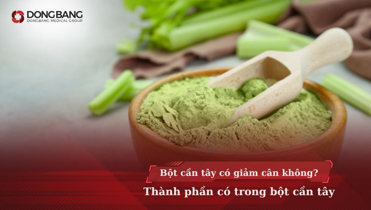 Bột cần tây có giảm cân không? Thành phần có trong bột cần tây