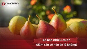 Lê bao nhiêu calo? Giảm cân có nên ăn lê không?