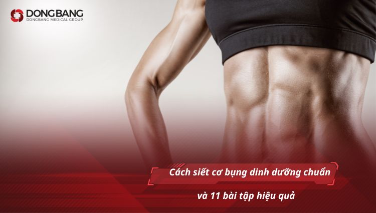 Cách siết cơ bụng dinh dưỡng chuẩn và 11 bài tập hiệu quả